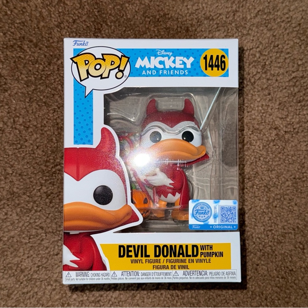 Devil Donald with Pumpkin Funko Pop